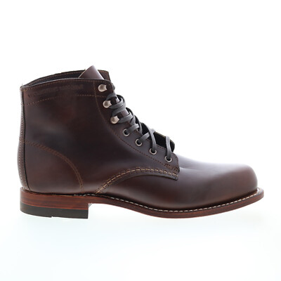 Wolverine 1000 Mile Plain Toe Boot W05301 Mens Brown Casual Dress 
