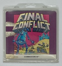 Commodore 64 Final Conflict 5 1/4" Disk COMPLETE in Sealed Blister Pack