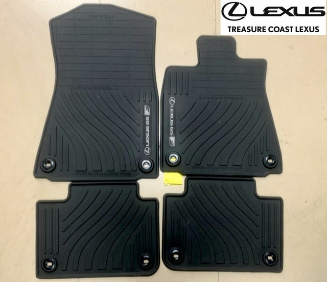 NEW LEXUS OEM 20162020 GSF ALL WEATHER FLOOR MAT BLACK 4 PIECE SET eBay