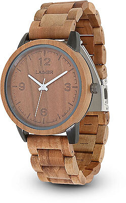 Laimer 0085 Eddi Herrenuhr Holz Armbanduhren Quarzuhren