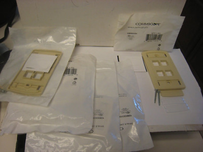 5 Commscope 108333154 M14LE-246 Faceplates Ivory LOt of 5 total