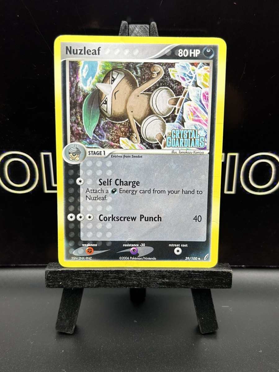 Nuzleaf - Stamped - EX Crystal Guardians 39/100 - HOLO - STAMPED