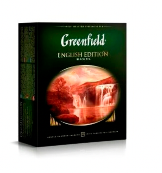 Greenfield English Edition Schwarztee Starker Schwarzer Tee 100 Beutel-image