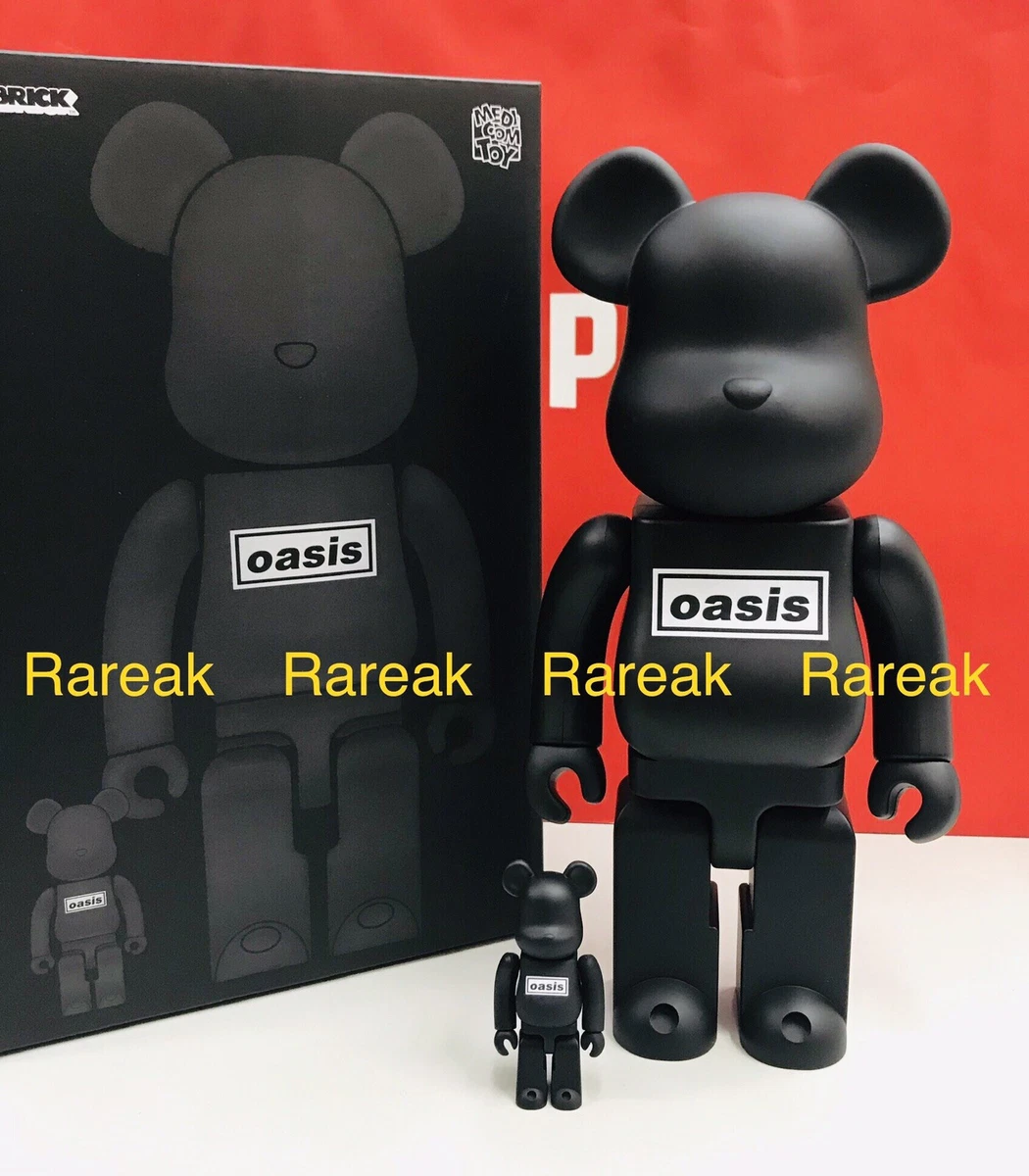 Medicom Bearbrick Oasis Merchandising Black Rubber Coating 400% + 100% Be@rbrick