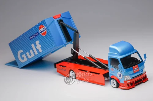 GB MT 1:64 Gulf H300 Tow Truck Custom Racing Fuets Modell Diecast Sammelauto - Bild 12 von 18
