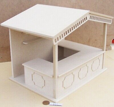 Wide Flat Pack MDF Wooden Market Stall Kit Tumdee 1:12 Scale Dolls House  Shop