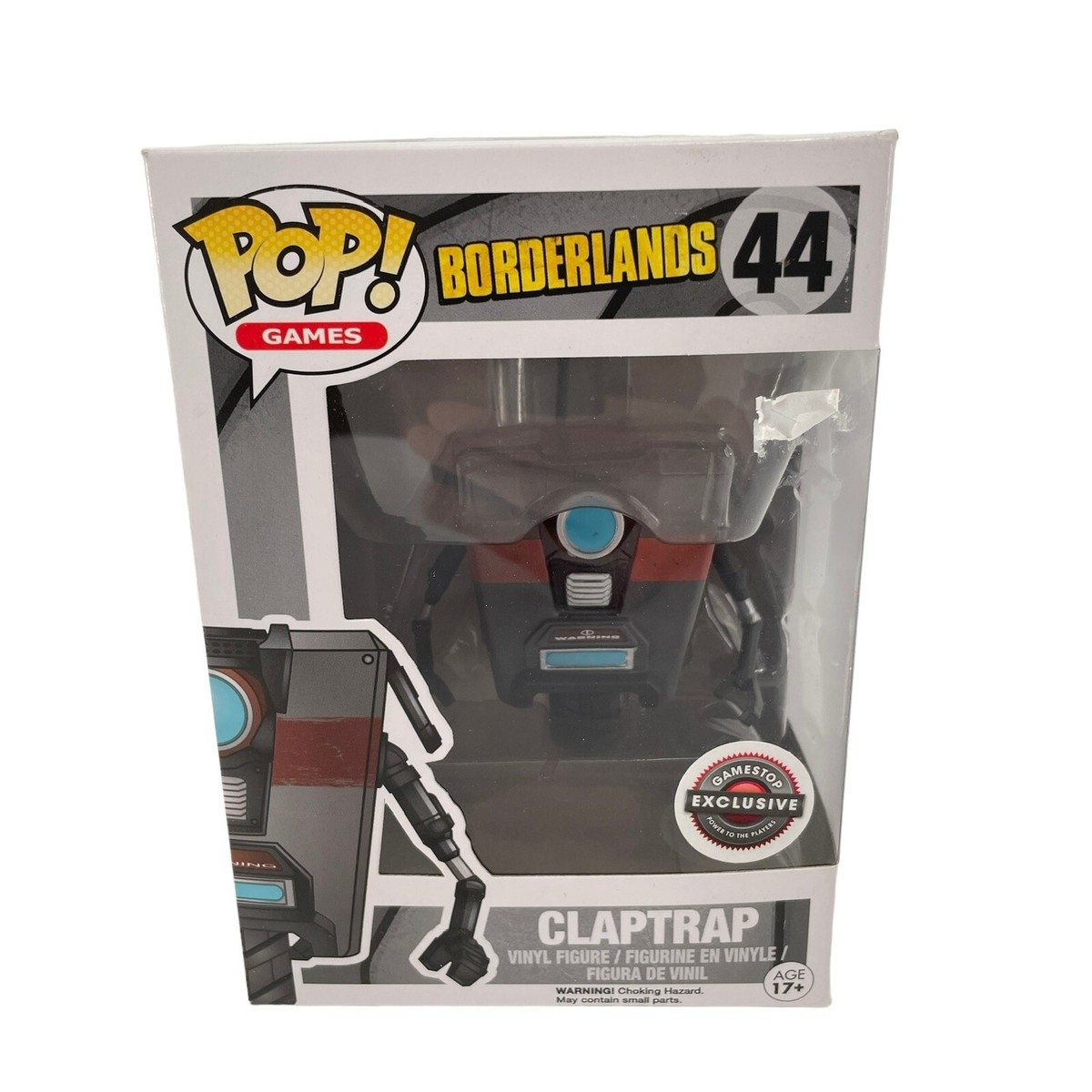 Funko Pop Games Borderlands Gold Claptrap #44 Game Stop Exclusive