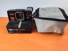 Vintage Polaroid Time-Zero One Step Rainbow Land Camera w/ Bag - Not Tested