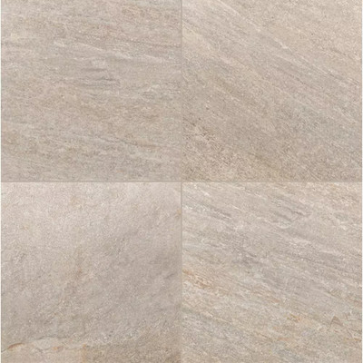 Quartz Beige 2 Cm. X 24 In. X 24 In. Matte Porcelain Stone Look Paver Tile (8 Sq