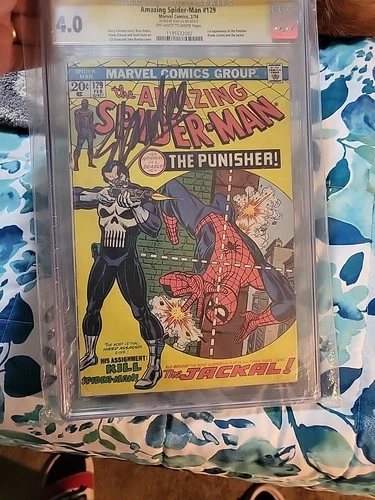 Amazing Spider-Man #129 CGC 4.0 Signature Series. Signed Stan Lee 1974.