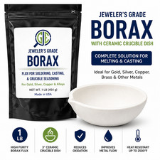 Borax Flux 1 LB Melting Gold Silver Crucible Jewelry Casting Refining Metal 16OZ