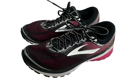 Brooks Ghost 10 Black & Red Athletic Shoe Women 10 - Bild 5 von 6