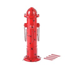 24" H Metal Fire Hydrant for Dogs to Pee On, Vintage Mid  Large Dog Fire Hyd...