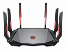 MSI RadiX AXE6600 WiFi 6E Tri-Band Gaming Router  support 2.5GHz/5GHz/6GHz, AI
