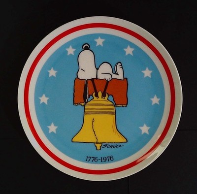 ヴィンテージPeanuts 1976 クリスマスプレート 1976 Peanuts Christmas Plate 7 1/2