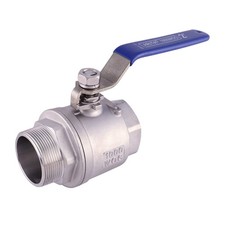 2PC Ball Valve 2", Stainless Steel 304 Full Port 1000PSI for Water, Oil  Gas...