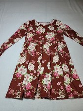 The Children's Place Girl's Floral Long Sleeve Dress - Size L 10/12 