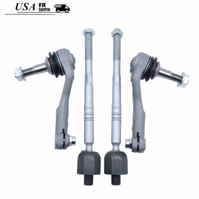 4x Front Inner Outer Tie Rod End Kit Fit For BMW 228i 328i 340i F22 F23 F30 F32