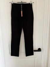 Women's Quince Black Ultra-Stretch Ponte Straight Leg Pants S