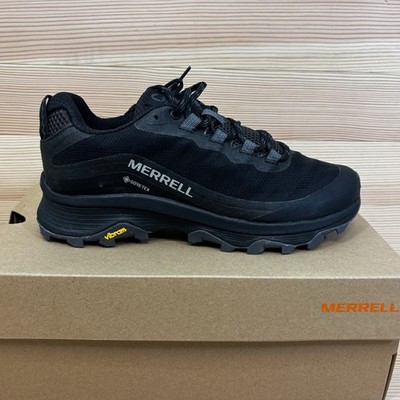 Merrell Woman s Sz 8 Moab Speed GTX J067162 Black Hiking Shoes Sneakers Gore-Tex