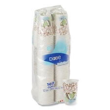 Dixie 5342CDSBPPK PerfecTouch 12 oz. Paper Hot Cups - Coffee Haze 160/PK New