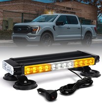 15 Whiteamber 32 Led Emergency Strobe Light Bar Rooftop Double Side Warning