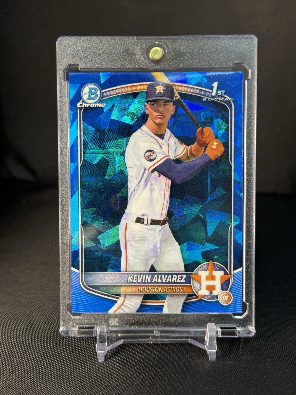 2025 Bowman Chrome Prospects Kevin Alvarez BCP-227 Sapphire Refractor 1st Astros