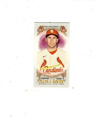 Paul Goldschmidt Cardinals 2021 Topps Allen & Ginter Mini A&G Back #50 Bx11d