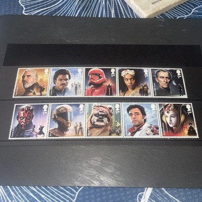 2019 Great Britain UK Star Wars Stamp Set of 10 Darth Maul Amidala
