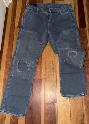 Abercrombie & Fitch Kennan Straight Double Knee Carpenter Jeans 30x32