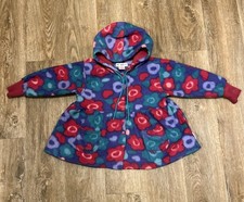 Vintage 90s Gymboree Flower Power Fleece Jacket Rainbow Tag Size Medium