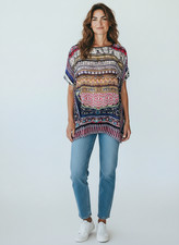 Clover Canyon M L 56" Chest Oversized Tunic Top Shirt Duster Pullover Fairycore