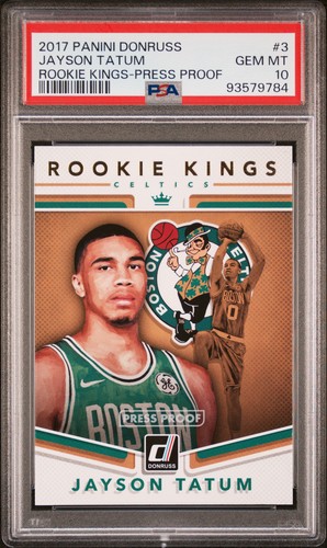 Carte Basket Donruss Optic 2023 Jayson Tatum #3 /149 - PSA 10 - Vert Citron
