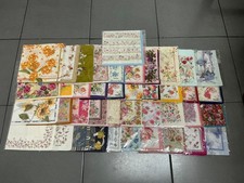 Lot of 41 vintage 1980s floral print handkerchiefs in excellent condition cotton