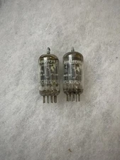 Amperex 12AU7 ECC82 6189 7316 ECC802S Strong Testing Values Matched Pair