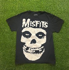 Misfits Men's Fiend Skull Filled Logo Adult Short Sleeve T-Shirt Black, Medium 