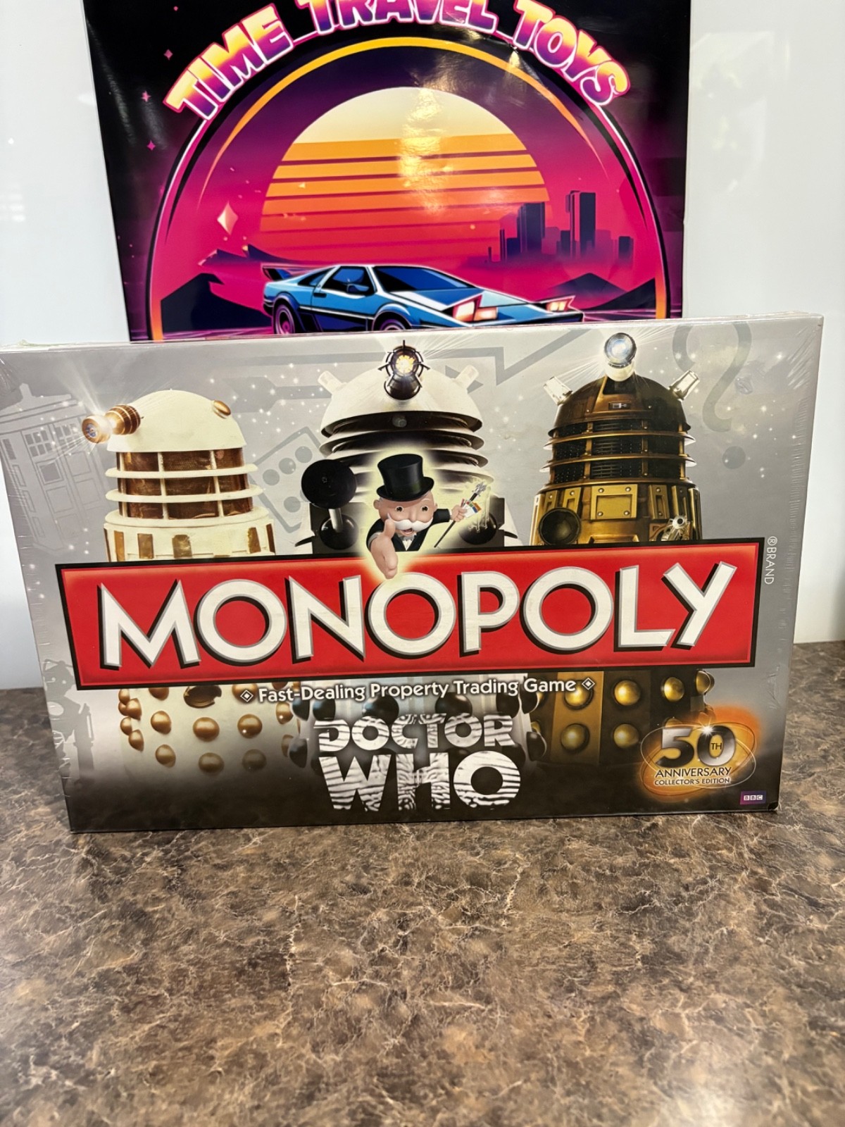 Doctor Who 50th Anniversary Monopoly Board Game, Open Box,