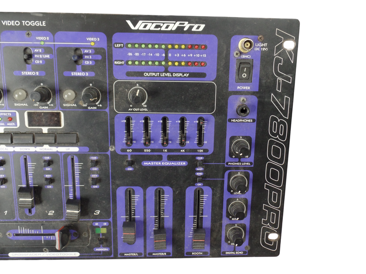 Vocopro KJ7800-PRO KJ / DJ / VJ Professional Mixer - Black - Free