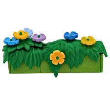 Playmobil long green flower pot with hook for flowers, garden, house, farm