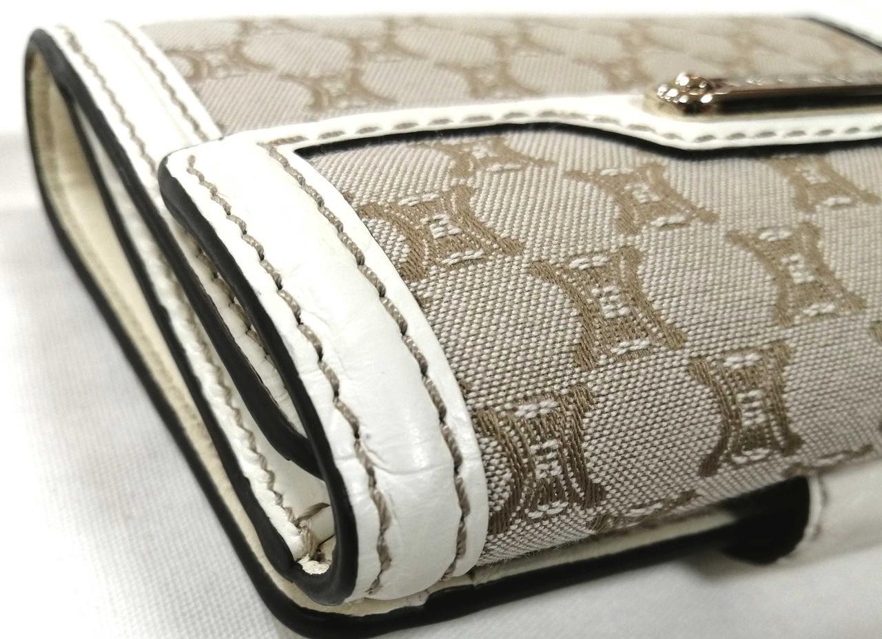 Macadam Pattern Fold Wallet Celine Model White CE… - image 9