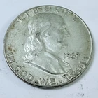 1963 D Franklin Half Dollar 90% Silver - Circulated Coin #7574