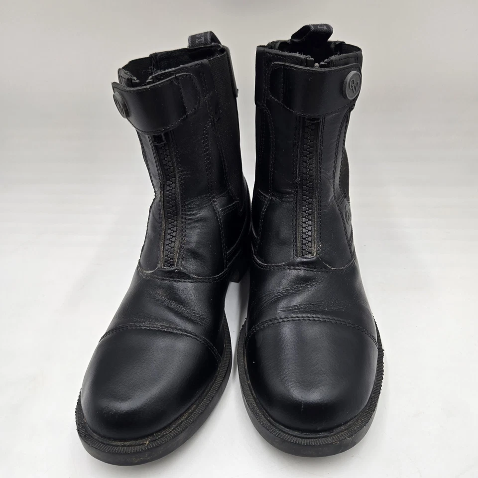 Cowboy Boots OLD WEST Children's Black Zipper Paddock Riding Boots Sz 3 D - Image 2 of 4