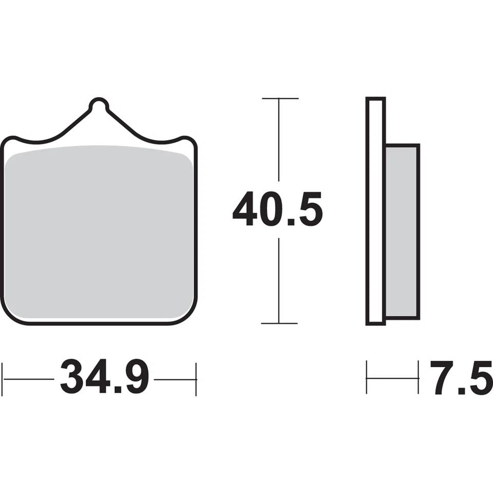Pastillas de freno SBS HS para KTM/Husqvarna - 762HS 762HS Foto 2 de 4