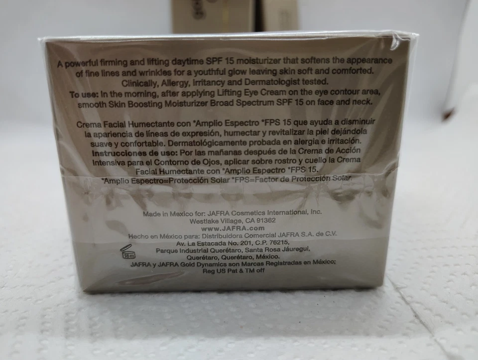 Jafra Gold Dynamics Recover 4 PIECES SET(Cleanser+Day & Night Creams+Eye Cream) - Image 4 of 4