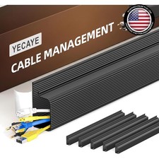 94in Cable Management Solution - No-Drill, Flame-Retardant Safety for Cords