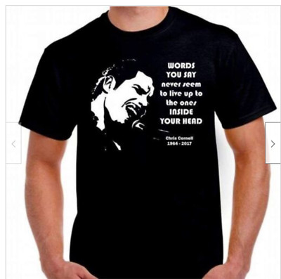 Chris Cornell Lyric Tribute T shirtTee Alternative rock music