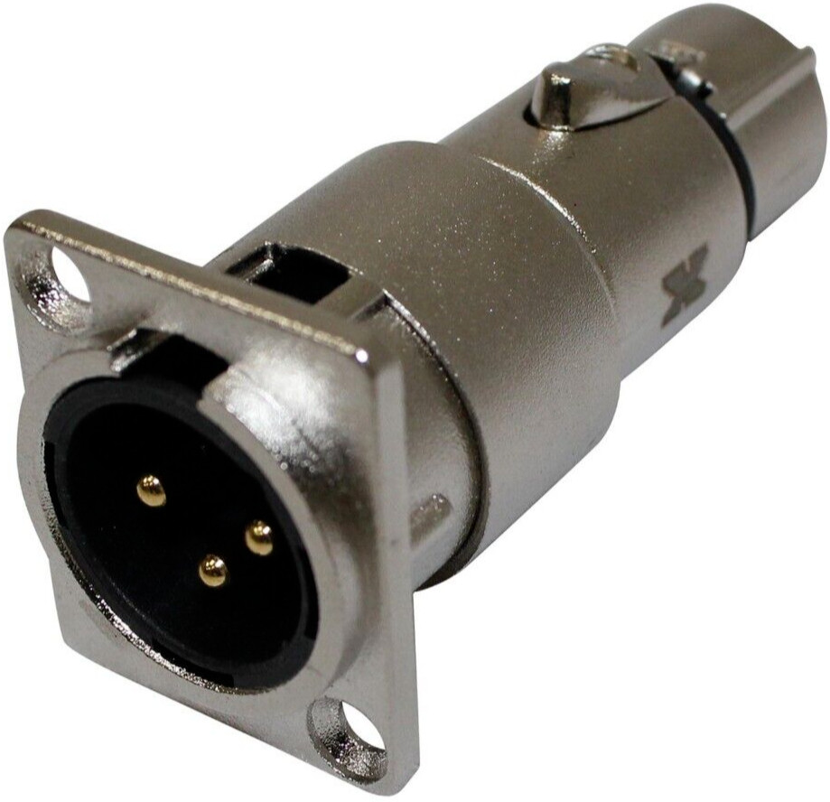 Адаптер для крепления на панели ProX XC-3MDF XLR с 3-контактным металлическим разъемом для подключения микрофона от мужчины к женщине 3390₽