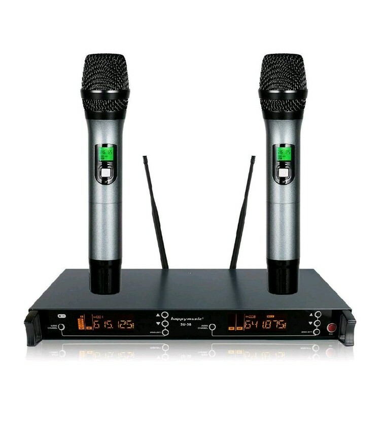 200 Channel Dual UHF Professional Wireless Microphone System Kar 2 Handheld Mics 200 Channel Dual UHF Professional Wireless Microphone System Kar 2 Handheld Mics