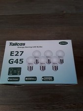  LED Round Mini Light Bulbs 3000k Warm White Screw G45 E27 Bulb 6 Pack 5w = 40w