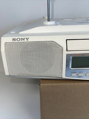 Sony ICF-CD513 Mega Bass FM/AM CD Clock Radio Under Cabinet Work